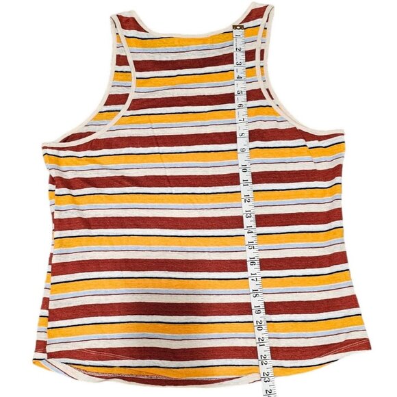 Frame striped sleeveless Tank top‎ size large - Picture 4 of 5